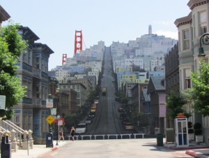 Olha o cenário de uma das ruas do Hollywood Studios! (Foto: Eduardo Oliveira)
